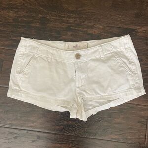 Hollister white shorts